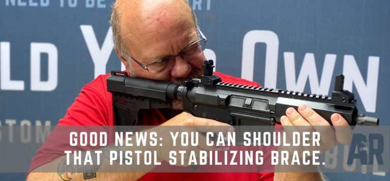 ATF Ruling on Pistol Braces BYOAR Build Your Own AR